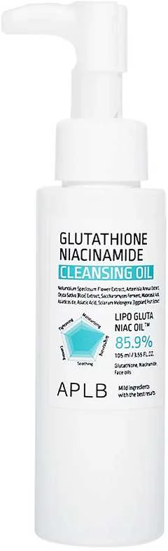 APLB Glutathione Niacinamide Cleansing Oil valomasis aliejus veidui, 105 ml