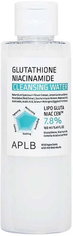 APLB Glutathione Niacinamide Cleansing Vanduo valomasis vanduo veidui, 160 ml