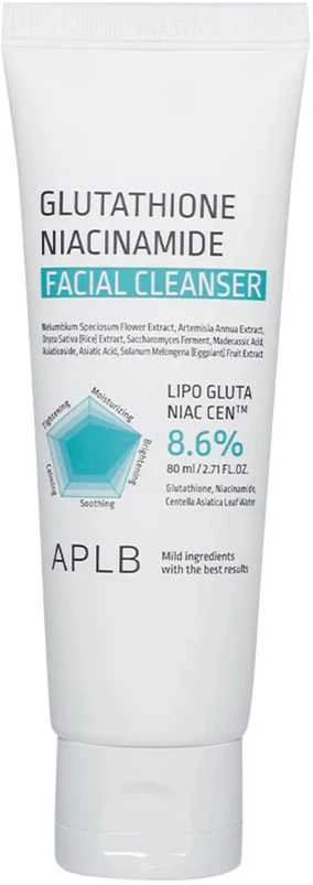 APLB Glutathione Niacinamide Facial Valiklis veido prausiklis, 80 ml