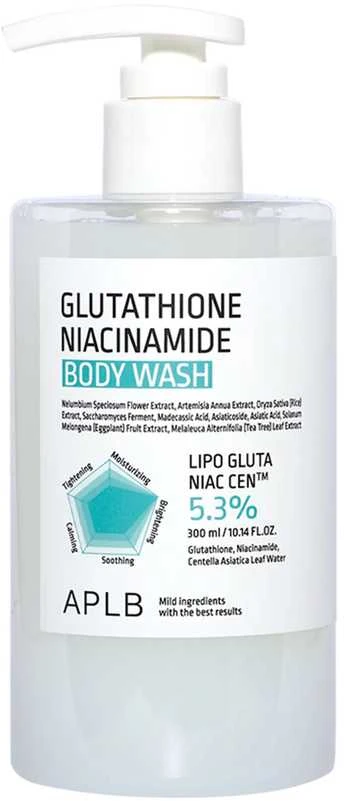 APLB Glutathione Niacinamide Kūno prausiklis Dušo želė, 300 ml