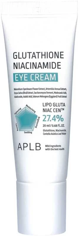 APLB Glutathione Niacinamide Paakių kremas akių kontūro kremas, 20 ml