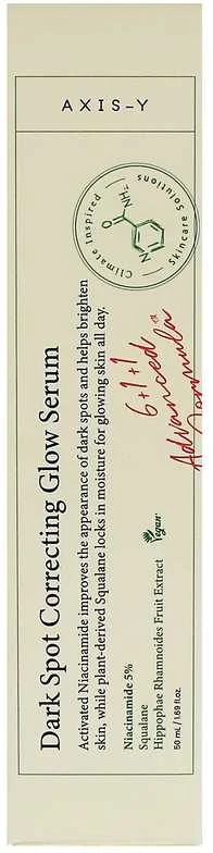 AXIS-Y Dark Spot Correcting Glow Serum Pigmentines dėmes šviesinatis serumas, 50 ml