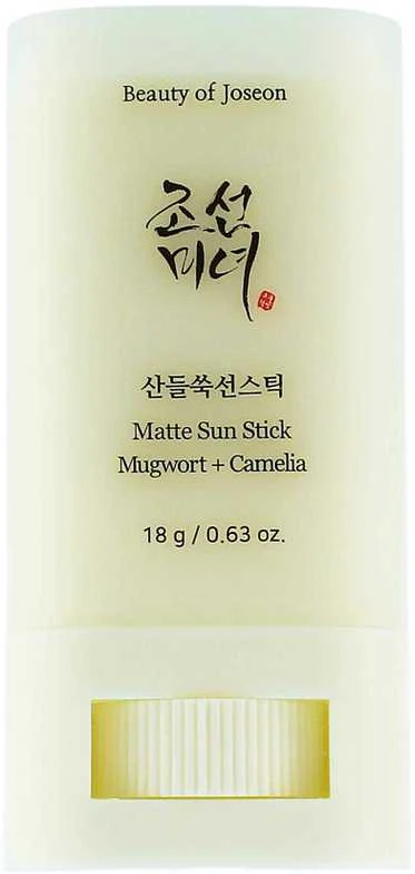 Beauty of Joseon Matte Sun Stick Mugwort + Camelia SPF 50+ PA++++ apsauginis pieštukas nuo saulės, 18 g