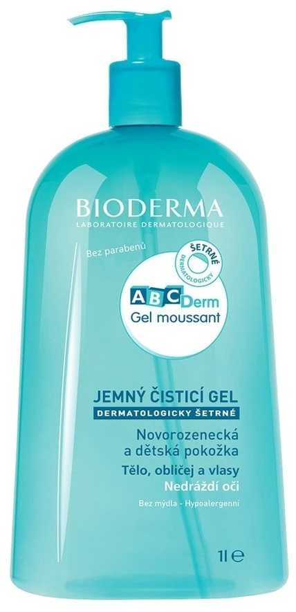 Bioderma ABCDerm Moussant Vaikiška dušo želė, 1000 ml