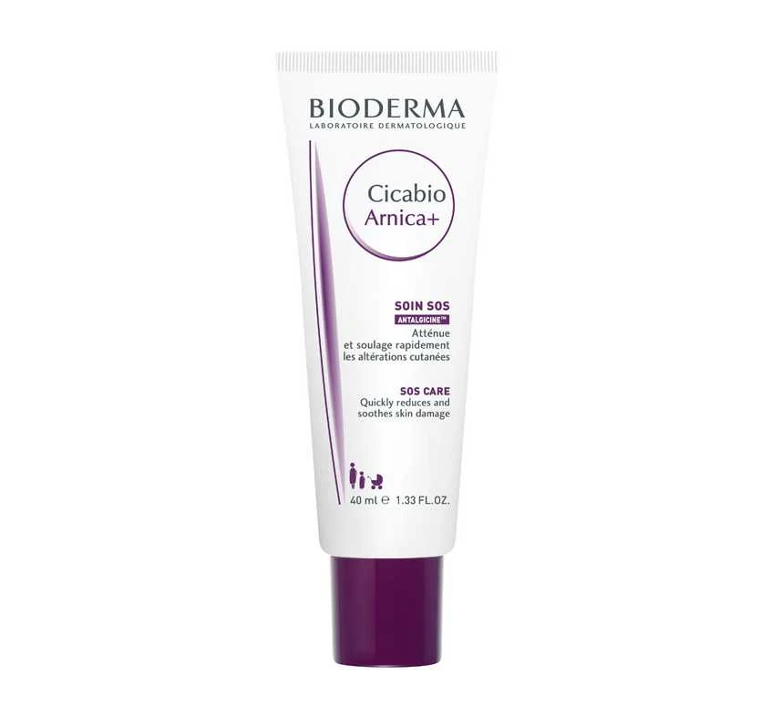 BIODERMA priemonė padedanti mažinti mėlynes, sumušimus, patinimus CICABIO ARNICA+, 40 ml