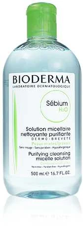 Bioderma Sébium H2O Micelinis vanduo riebiai ir mišriai odai, 500 ml