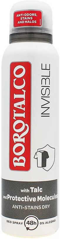 Borotalco Dezodorantas spray Invisible (Deo Purškiklis), 150 ml