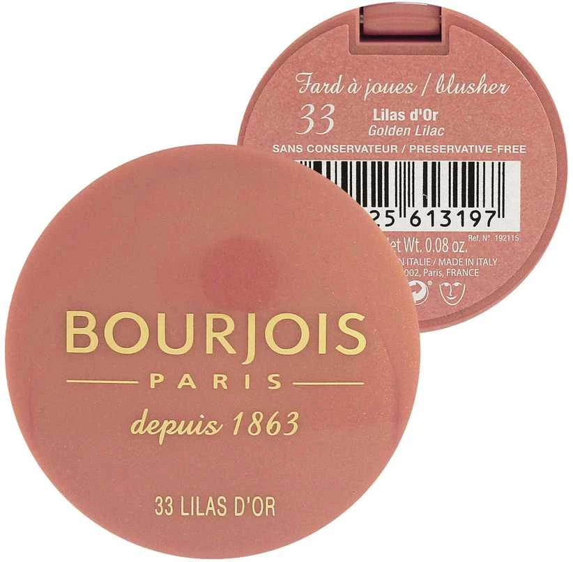 "Bourjois" mažasis apvalus indelis skaistalų 33 Lilas Dor