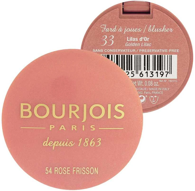 "Bourjois" mažas apvalus indelis skaistalų 54 Rose Frisson