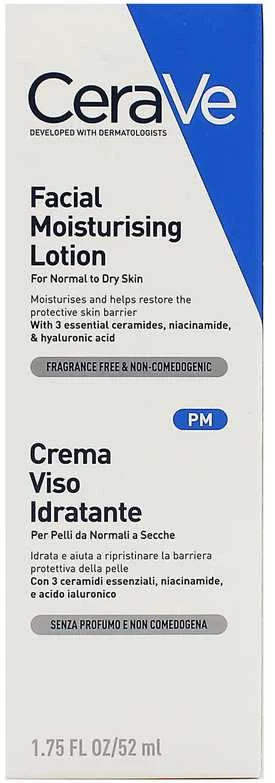 Drėkinamasis veido losjonas Cerave Facial Moisturising Lotion, 52 ml