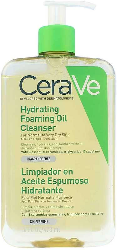 Drėkinamasis putojantis prausimosi aliejus Cerave Hydrating Foaming Oil Cleanser, 473 ml