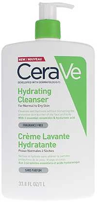 Drėkinamasis veido ir kūno prausiklis normaliai ir sausai odai Cerave Hydrating Cleanser, 1000 ml