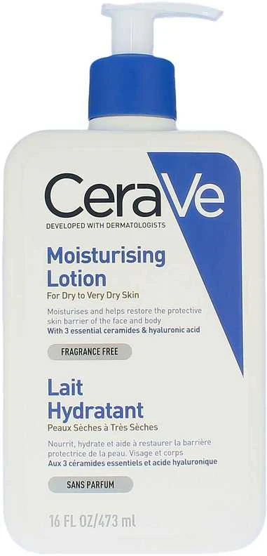 Drėkinamasis veido ir kūno losjonas sausai ir labai sausai odai Cerave Moisturising Lotion, 473 ml
