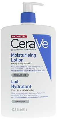 Drėkinamasis veido ir kūno losjonas sausai ir labai sausai odai Cerave Moisturising Lotion, 1000 ml
