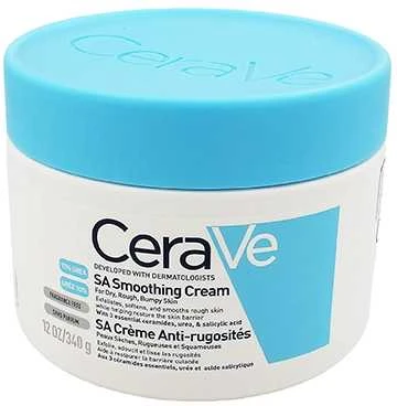 Veido kremas sausai ir šiurkščiai odai Cerave SA Smoothing Cream, 340 g