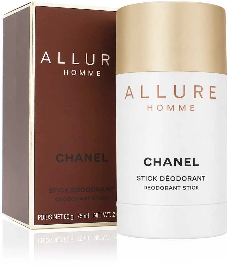 Chanel Allure Homme Dezodorantas Stick pieštukinis dezodorantas vyrams, 75 ml