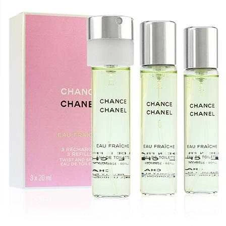 Chanel Chance Eau Fraiche rinkinys moterims, EDT 3 x 20 ml