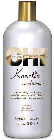 Atkuriamasis pažeistų plaukų kondiocionierius CHI Keratin Conditioner 946 ml