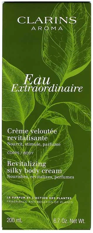 Clarins Eau Extraordinaire Revitalizing Silky Body Kreminis gaivinantis kūno kremas, 200 ml