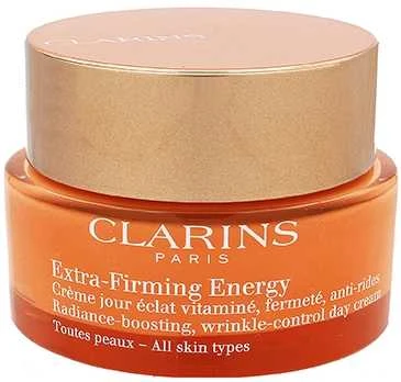 Clarins Extra Firming Energy Skaistinamasis bei stangrinamasis veido kremas brandžiai odai, 50 ml