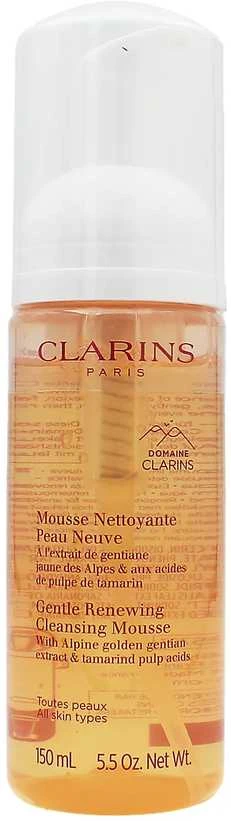„Clarins“ švelnios, atsinaujinančios valomosios putos su pompele, 150 ml