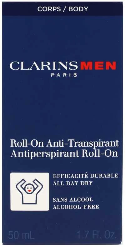 Clarins Men Antiperspirant Deo Roll-On rutulinis dezodorantas-antiperspirantas vyrams, 50 ml