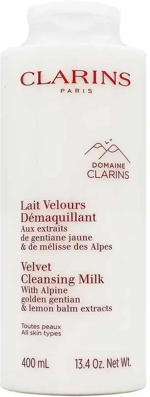 Clarins Velvet Cleansing Milk valomasis pienelis visiems odos tipams, 400 ml
