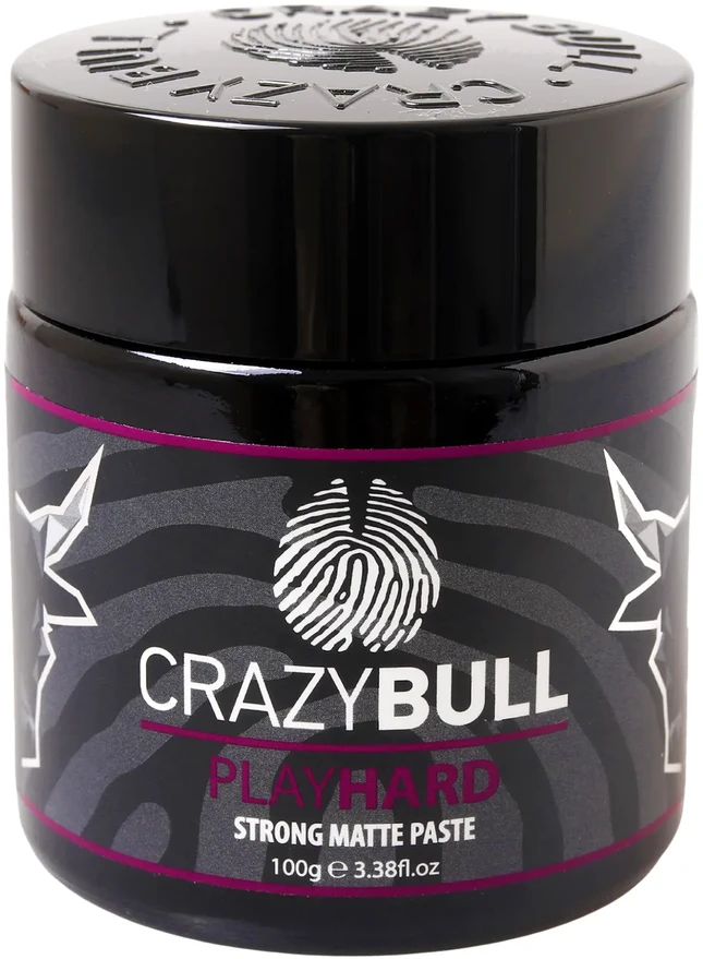 Crazy Bull „Play Hard“ stipri matinė pasta plaukų kremams, 100 g