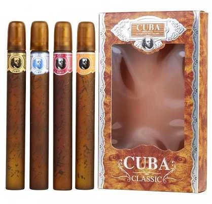 Cuba Classic EDT rinkinys vyrams (EDT 35ml Yelow + EDT 35ml Mėlyna + EDT 35ml Raudona + EDT 35ml Oranžinis)