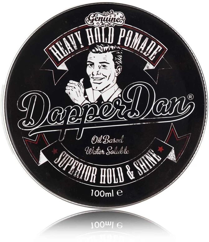 Dapper Dan Heavy Hold Pomade stiprios fiksacijos ir spindesio plaukų pomada, 100 ml