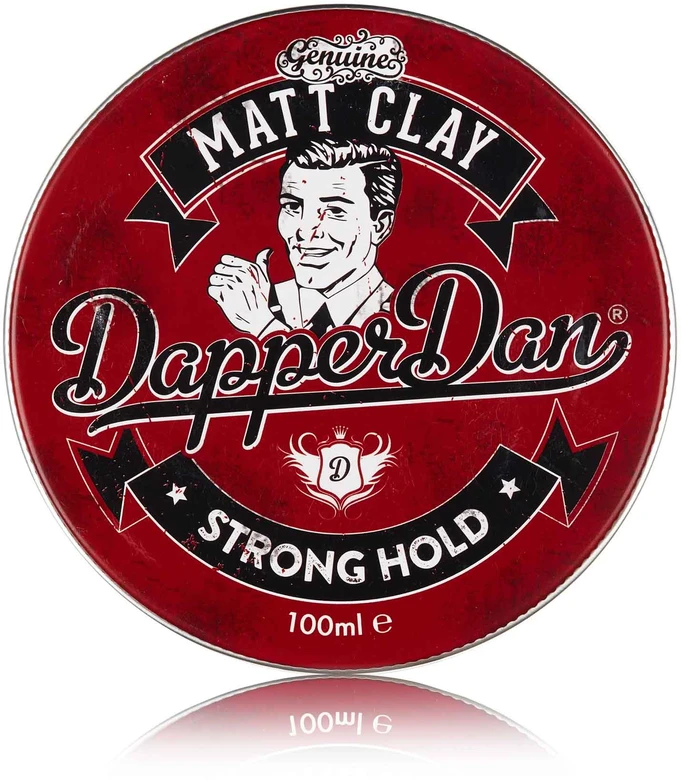 Dapper Dan Matt Clay stiprios fiksacijos, matinis plaukų modeliavimo molis, 100 ml