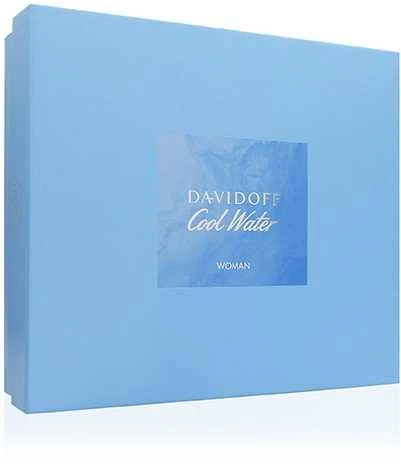 Davidoff Cool Vanduo Woman EDT rinkinys moterims (EDT 100 ml + Losjonas kūnui 75 ml + Dušo želė 75m)