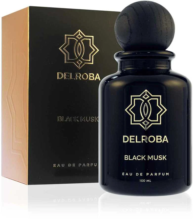 Delroba Juodas Musk EDP parfumuotas vanduo vyrams, 100 ml