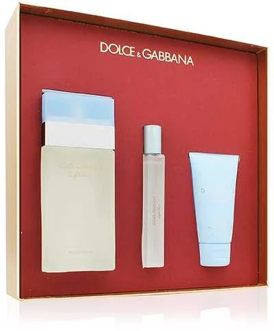 Kvepalų rinkinys moterims Dolce & Gabbana Light Blue (EDT, 100 ml + kūno kremas 50 ml + EDT 10 ml)
