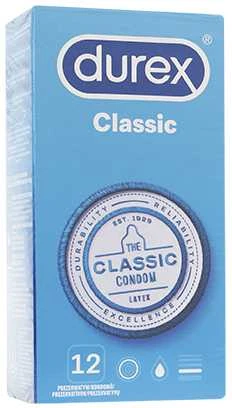 Durex Classic Prezervatyvai, 12 vnt.