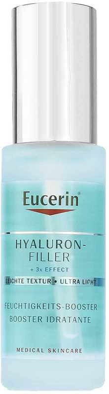 Eucerin Hyaluron-Filler + 3x Effect Ultra Light Moisture Booster odos serumas