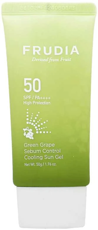 Frudia Žalias Grape Sebum Control Cooling Sun Gel apsauginis kremas nuo saulės-50g