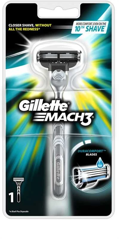 Barzdaskutė Gillette Mach 3 skustuvas + kasetė 1vnt