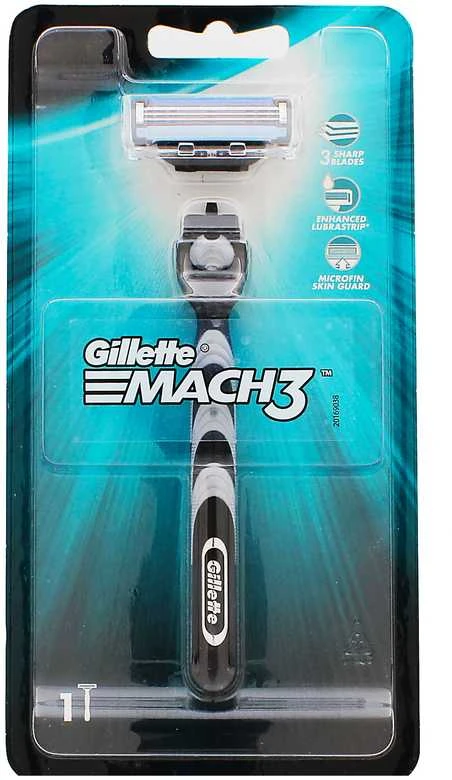 Barzdaskutė Gillette Mach 3 skustuvas + kasetė 1vnt