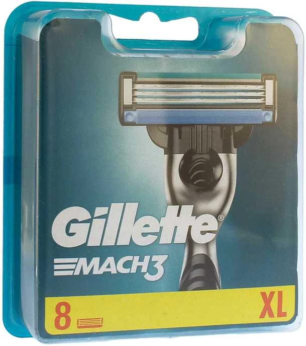 "Gillette Mach3" papildymas 8 vienetai