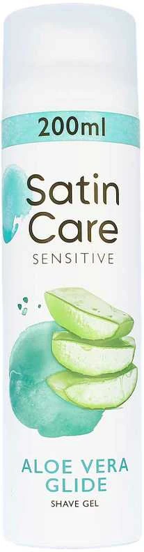 Gillette Venus Satin Care jautriai odai skirtas alijošiaus gelis, 200 ml