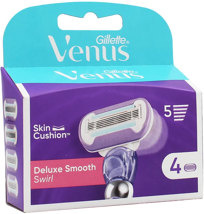 Gillette Skustuvo galvutės VENUS SWIRL, 4 vnt.