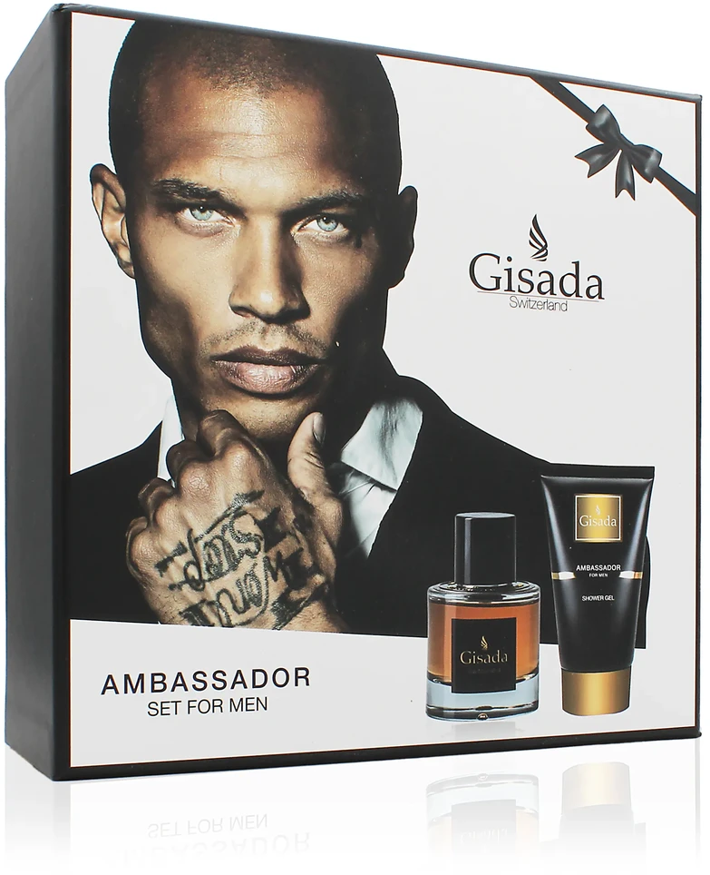 Gisada Ambassador For Men rinkinys vyrams (parfum 50ml + dušo želė 100ml)