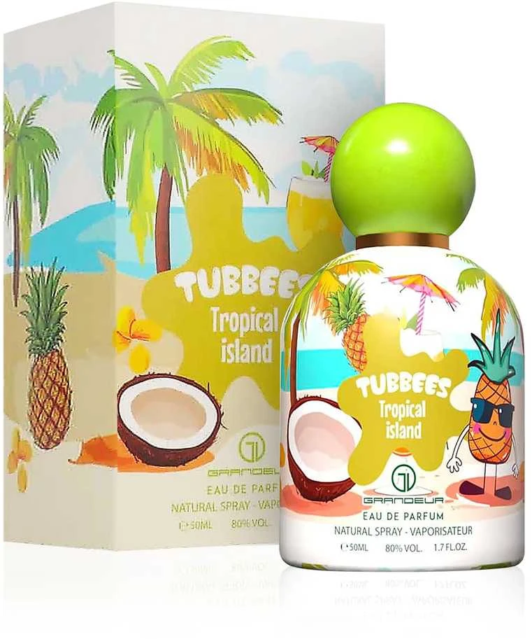 Tubbees Tropical Island EDP parfumuotas vanduo unisex, 50 ml