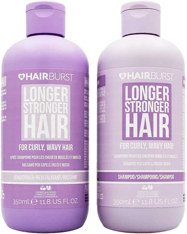 HAIRBURST For Skirtas garbanotiems plaukams And Wavy Hair Šampūnas & Conditioner Set