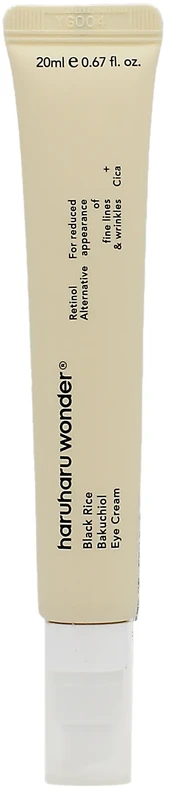 Haruharu Wonder Juodas Rice Bakuchiol Paakių kremas paakių kremas su fermentuotų juodųjų ryžių ekstraktu, 20 ml