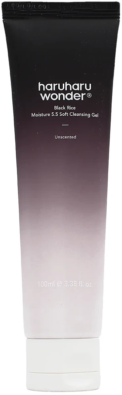 Haruharu Wonder Juodas Rice Moisture 5.5 Soft Cleansing Gel valomasis veido gelis su juodaisiais ryžiais, 100 ml