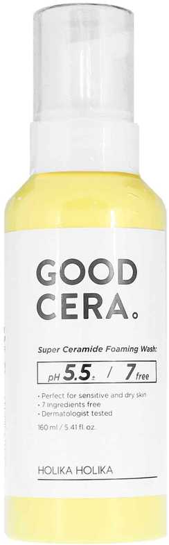 Valomosios veido putos su keramidais Holika Holika Good Cera Super Ceramide Foaming Wash, sausai, jautriai veido odai, 160 ml