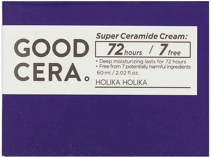Veido kremas su keramidais Holika Holika Good Cera Super Ceramide Kreminis, sausai, jautriai veido odai, 60 ml