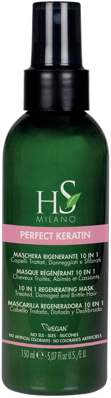 HS MILANO PERFECT KERATIN 10 IN 1 REGENERATING purškiamoji plaukų kaukė, 150 ml